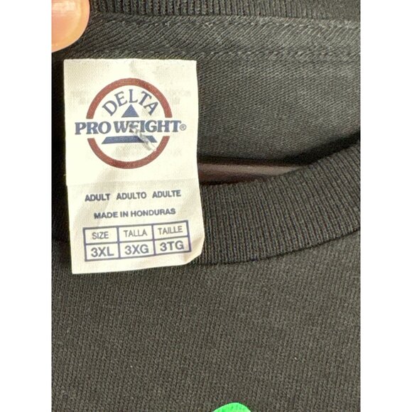 Happy Halloween Graphic T-Shirt 3XL Black Delta Pro Weight Pumpkin Design New - Picture 3 of 8